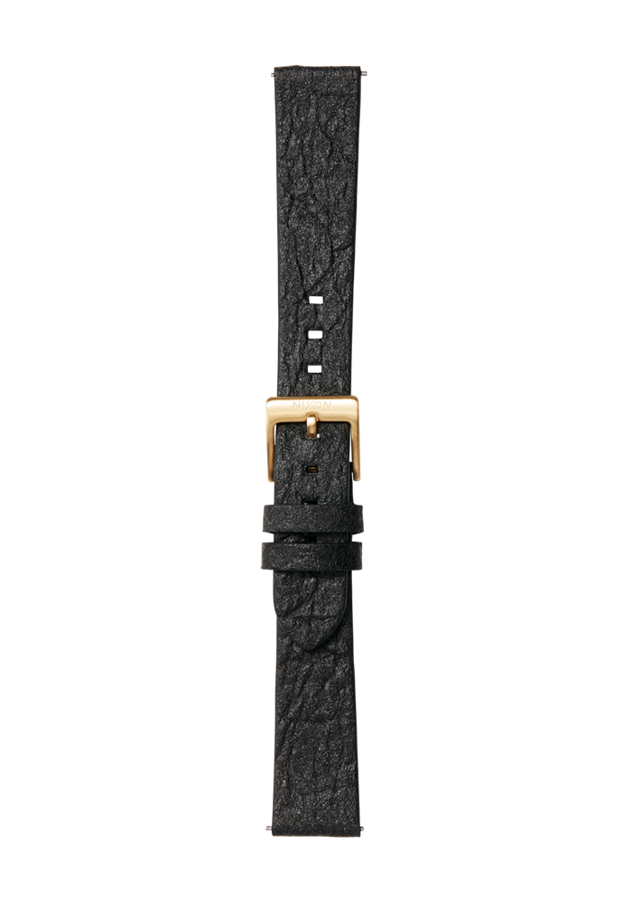 16mm Pineapple Leather Band Black