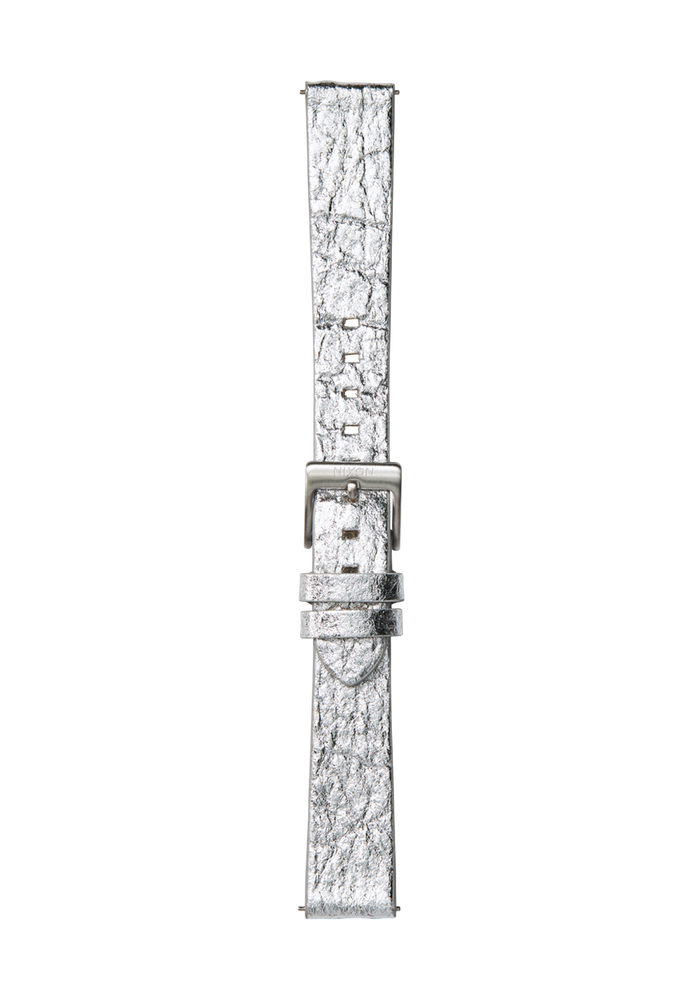16mm Pineapple Leather Band Silver Foil