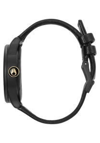 Sentry Leather Matte Black / Gold View 2