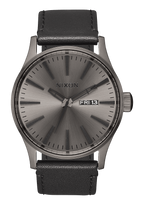 Sentry Leather Gunmetal / Black