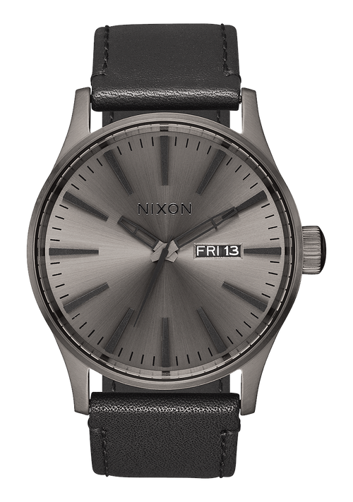 Sentry Leather Gunmetal / Black