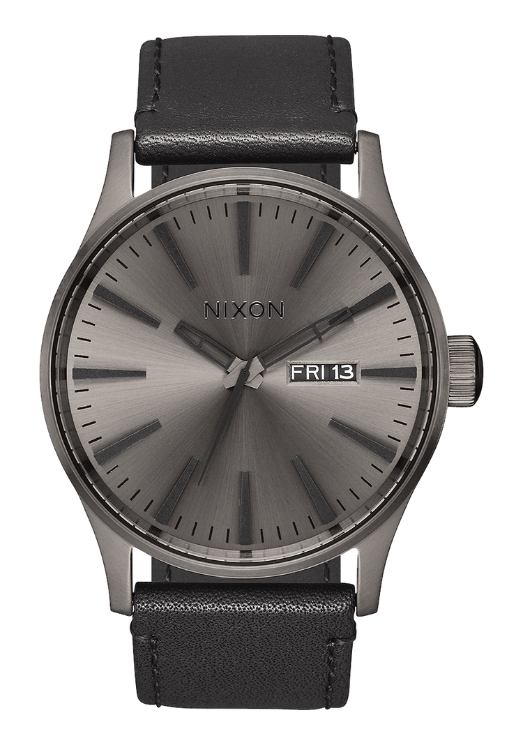 Sentry Leather Gunmetal / Black