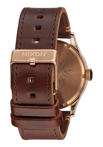 Sentry Leather Rose Gold / Gunmetal / Brown View 3