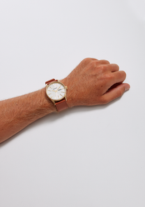 Sentry Leather Gold White Saddle View 5