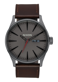 Sentry Leather Gunmetal / Black / Dark Brown