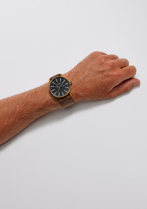 Sentry Leather Gunmetal Indigo Brown View 5