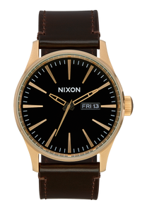 Sentry Leather Gold Black Brown View 1