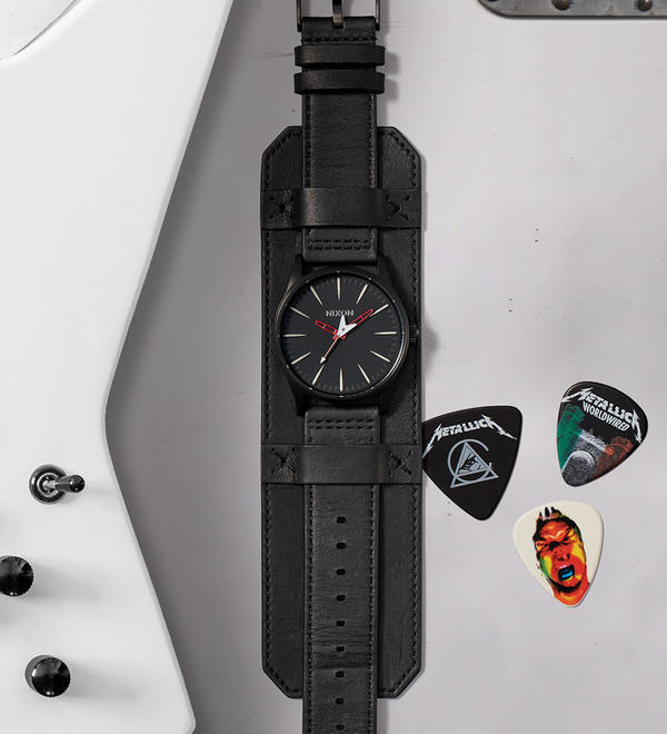 Sentry Leather Black Red Seek Destroy