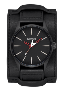 Sentry Leather Black Red Seek Destroy View 1