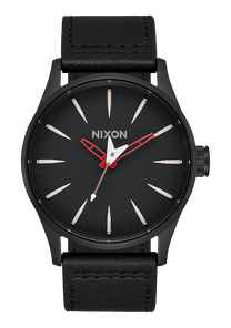 Sentry Leather Black Red Seek Destroy View 7