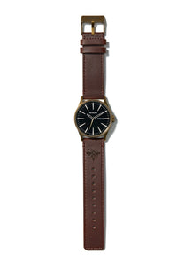Nixon Sentry Leather Brass / Brown / Chippa View 5 View 4