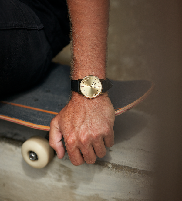 Porter Leather All Black / Gold