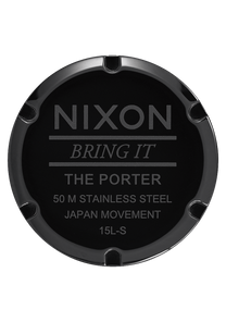 Porter Leather All Black / Gold View 4