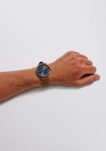 Porter Leather Gunmetal Indigo Brown View 5