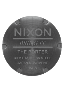 Porter Leather Gunmetal Indigo Brown View 4