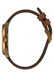 Porter Leather Brass Black Brown View 2