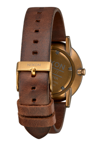 Porter Leather Brass Black Brown View 3