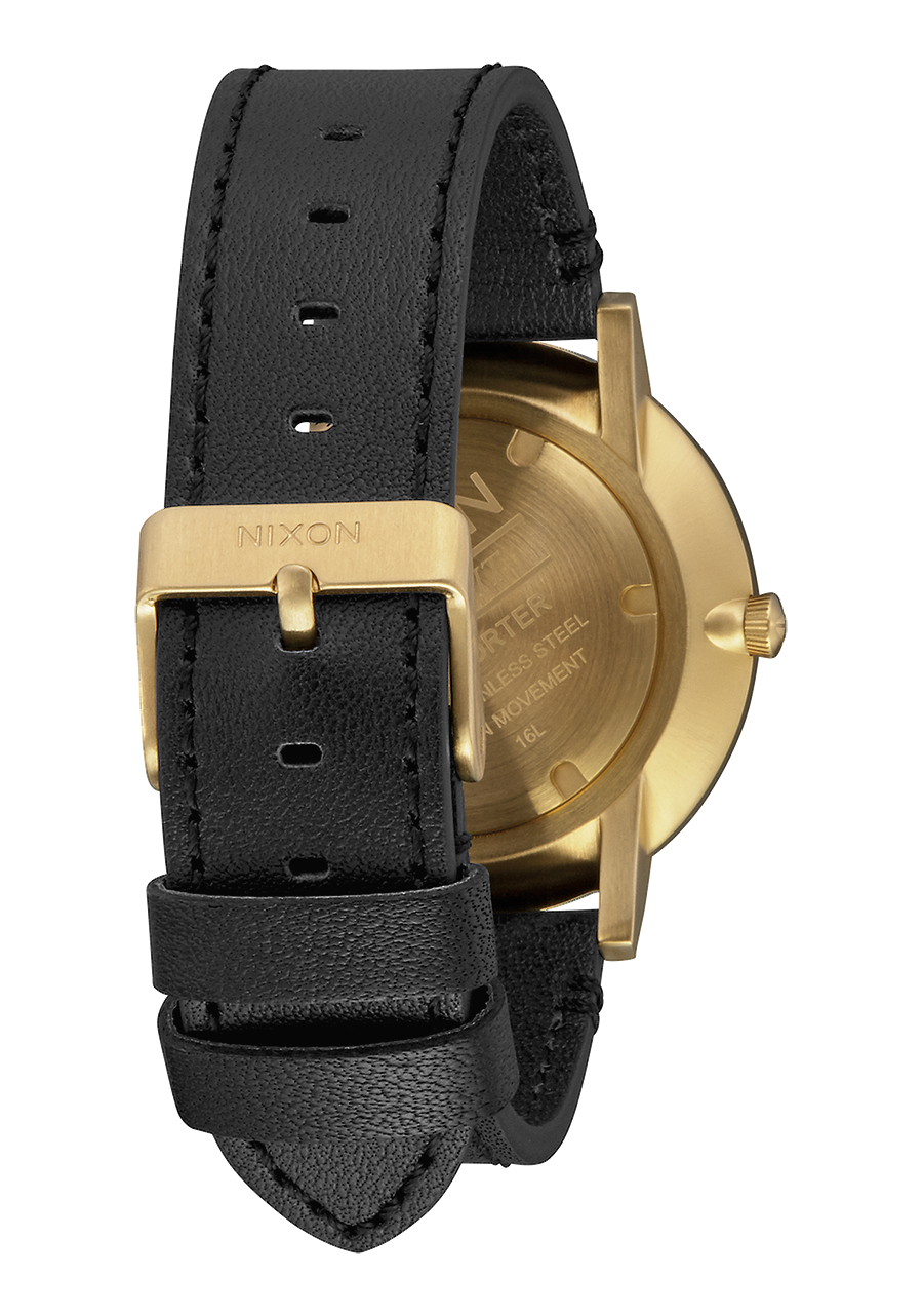 Porter Leather Gold Black View 3