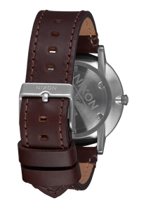 Porter Leather Navy / Brown View 3