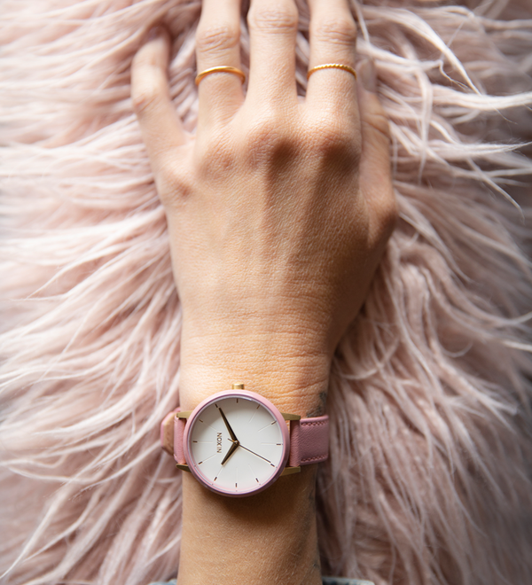Kensington Leather Gold White Pink