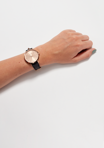 Arrow Leather Rose Gold Black View 5