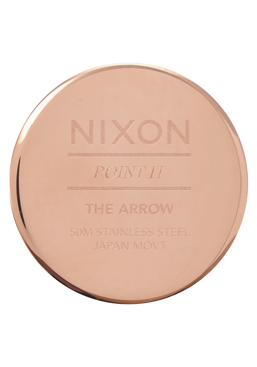 Arrow Leather Rose Gold Blue View 4