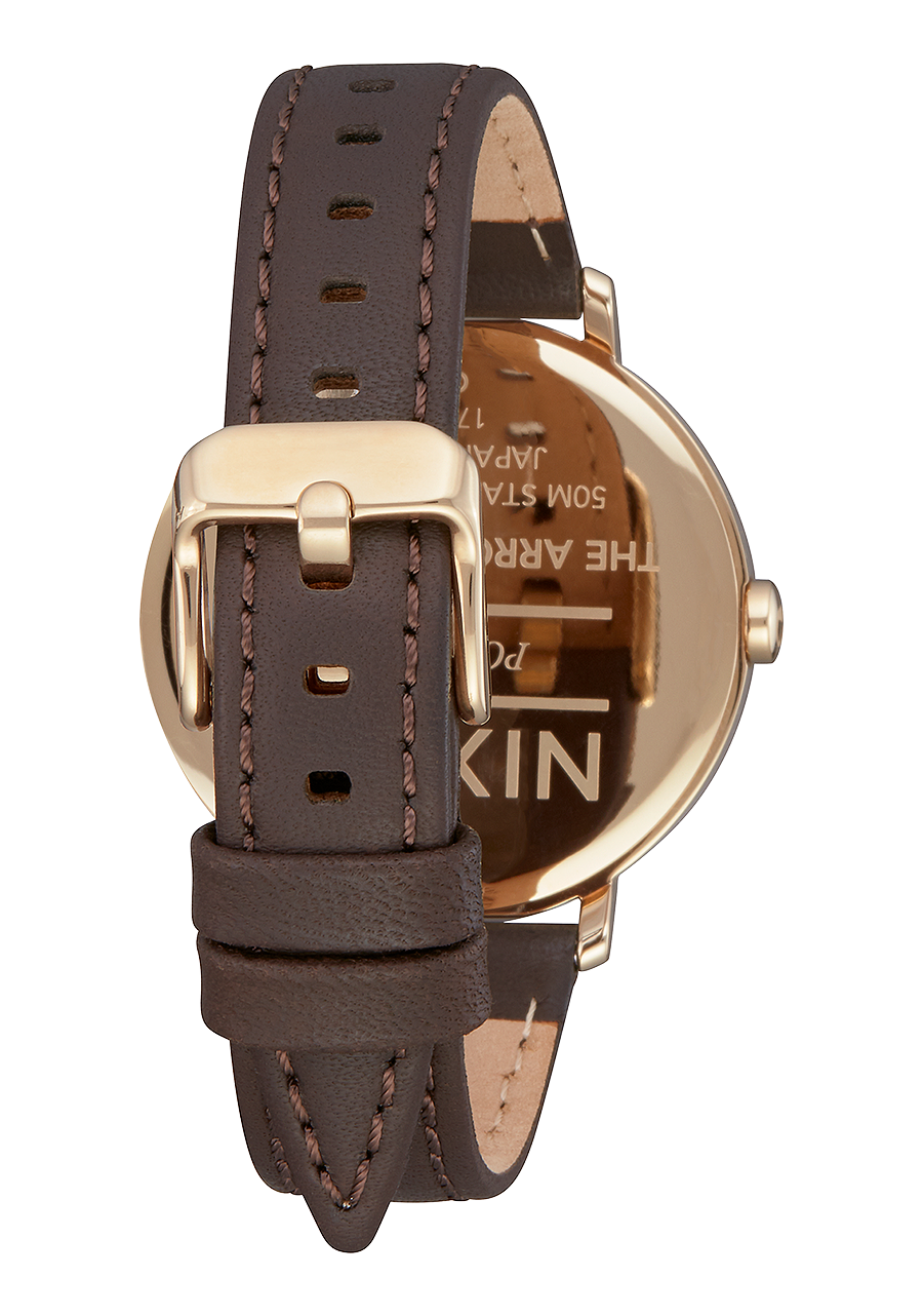 Arrow Leather Light Gold Marsala View 3
