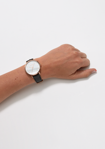 Arrow Leather Rose Gold White Black View 5