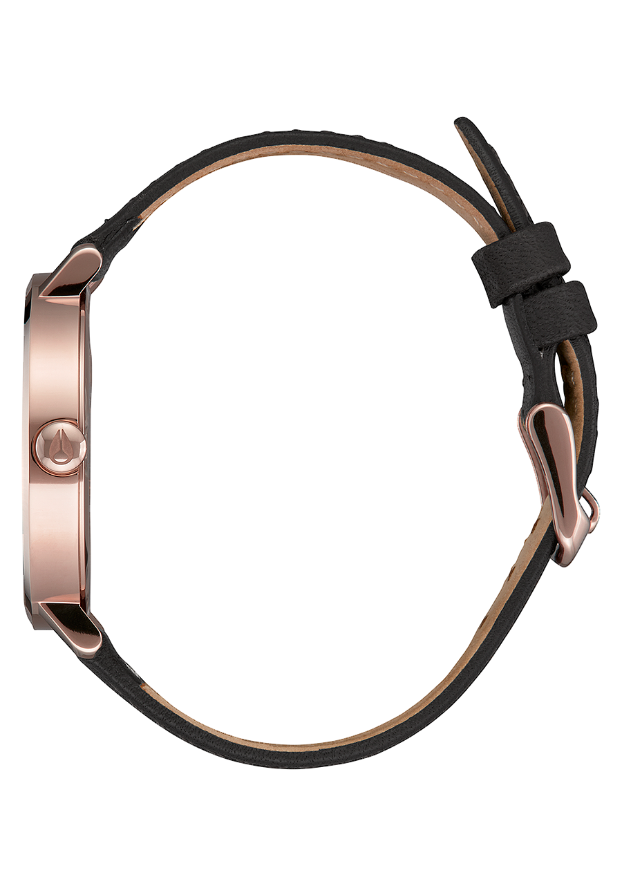 Arrow Leather Rose Gold White Black View 2