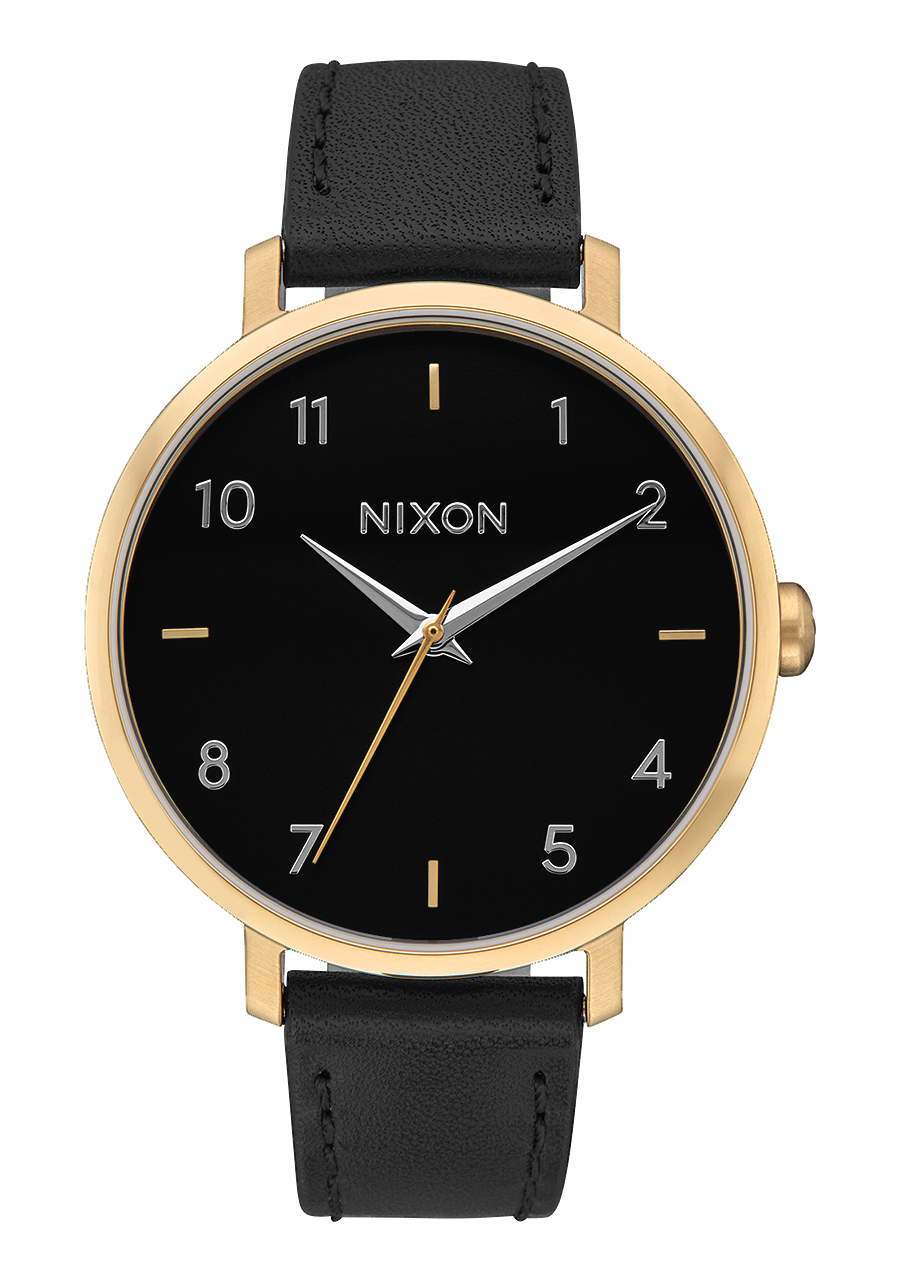 Arrow Leather Gold Black View 1