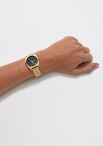 Medium Time Teller Gold / Green Sunray View 5