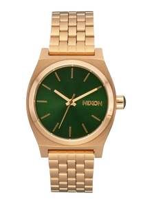 Medium Time Teller Gold / Green Sunray View 1