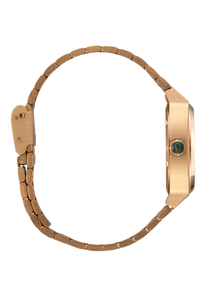 Medium Time Teller Gold / Green Sunray View 2