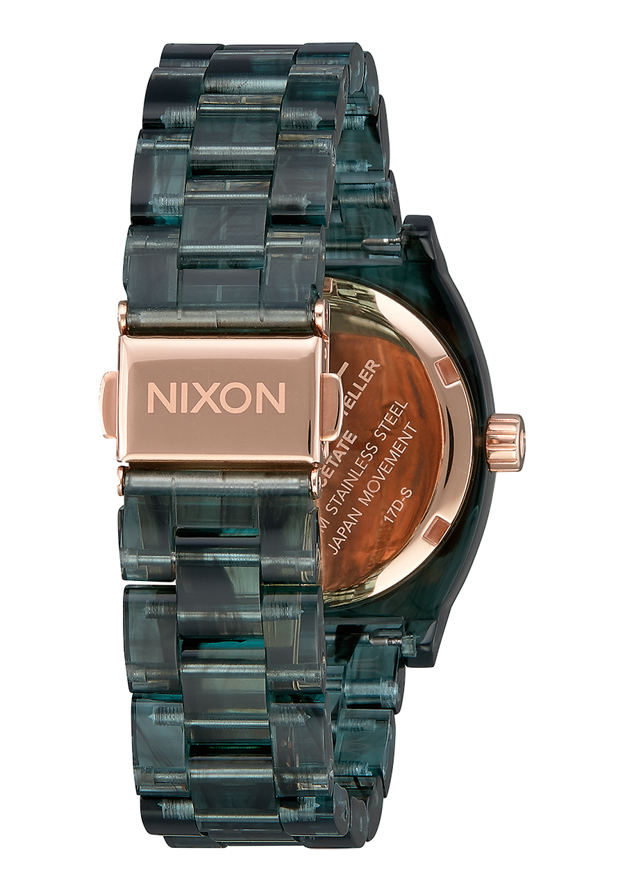 Medium Time Teller Acetate Aqua View 3