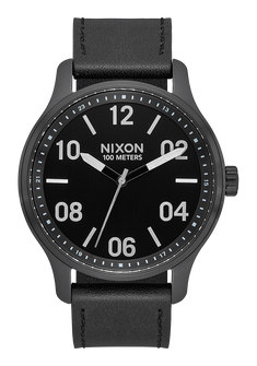 Patrol Leather Black Silver Black