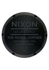 Patrol Leather Black Silver Black View 4
