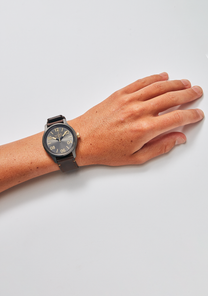 Patrol Leather Gunmetal Gold Dark Brown View 5