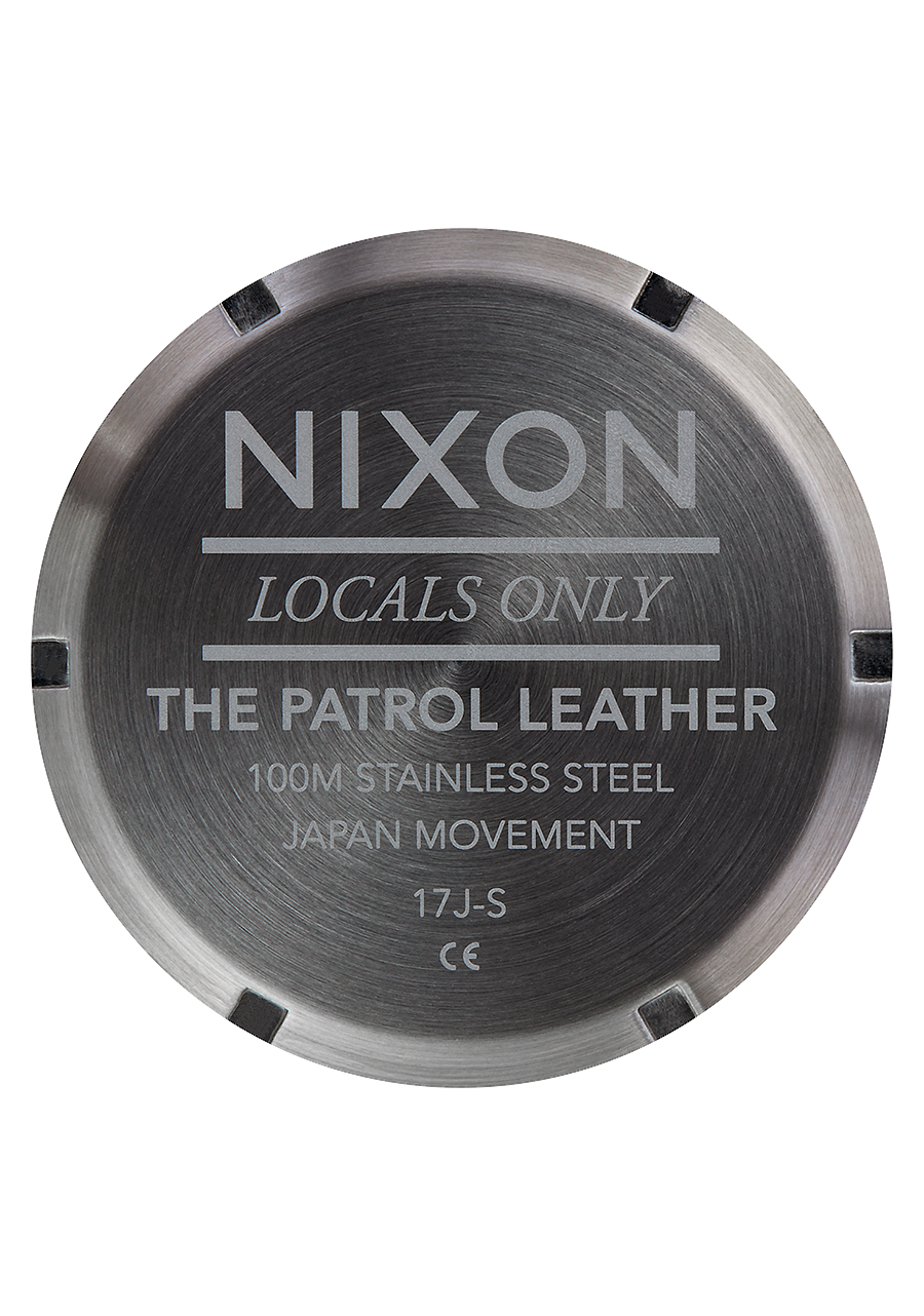 Patrol Leather Gunmetal Gold Dark Brown View 4