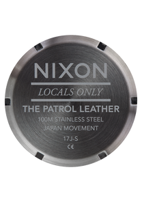 Patrol Leather Gunmetal Gold Dark Brown View 4