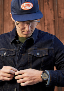 Patrol Leather Gunmetal / Gold View 6