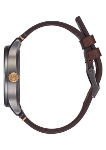 Patrol Leather Gunmetal / Gold View 2