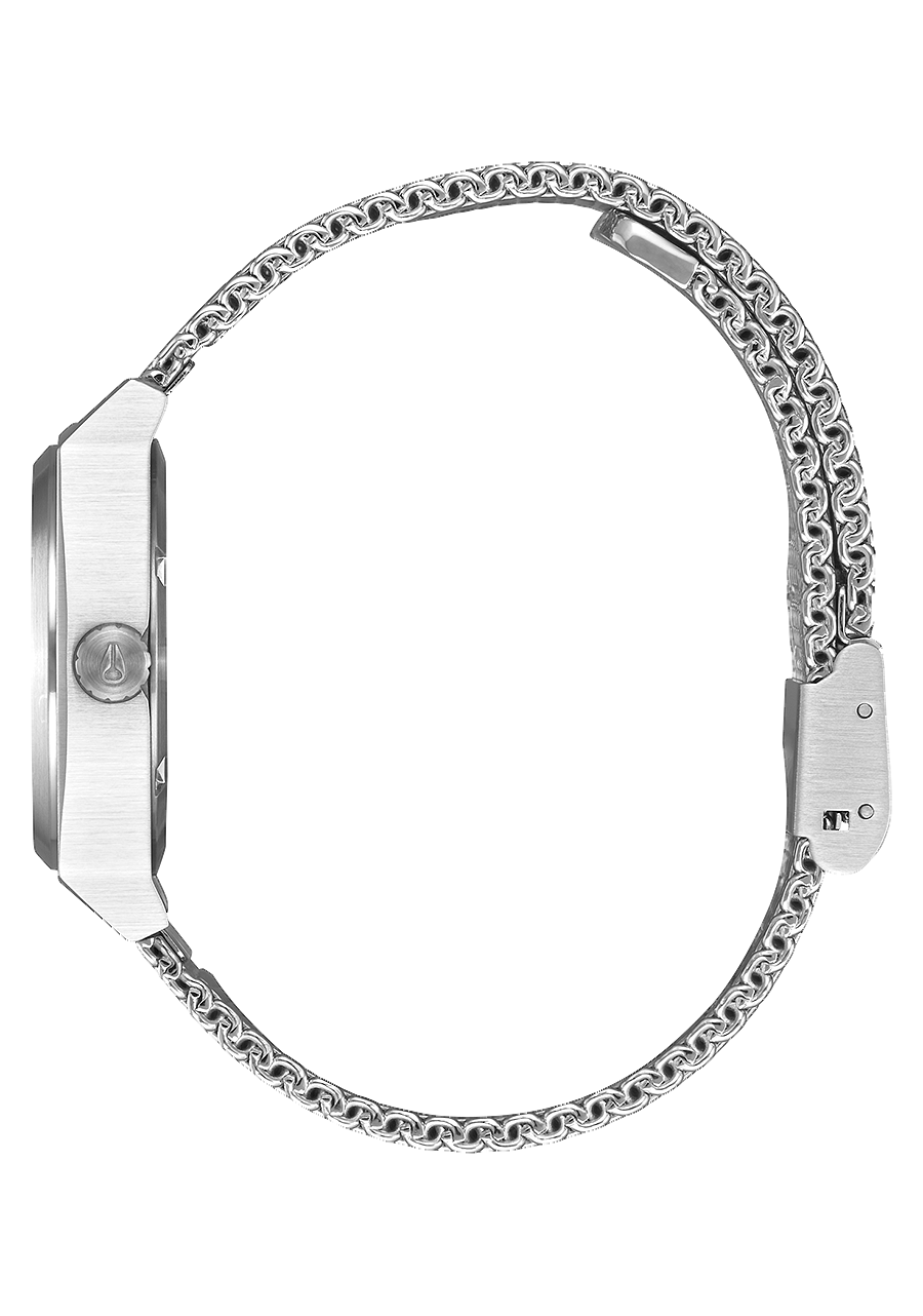Medium Time Teller Milanese All Silver View 2
