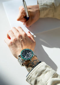 Grateful Dead Diplomatic Silver Black Green View 7