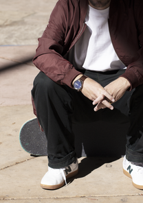 Sentry Solar Leather Navy Sunray / Silver View 9