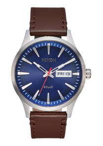 Sentry Solar Leather Navy Sunray / Silver View 4