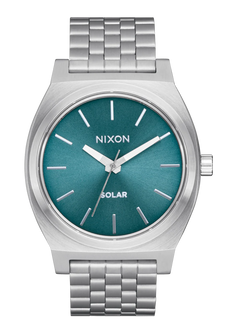 Time Teller Solar Silver / Dusty Blue Sunray