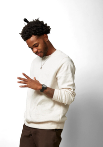 Time Teller Solar All Black / White View 8