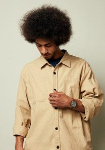 Time Teller Leather Lt Gunmetal / Basalt / Sienna View 6