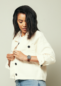 Time Teller Leather Lt Gunmetal / Basalt / Sienna View 7