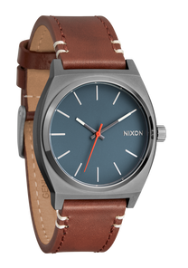 Time Teller Leather Lt Gunmetal / Basalt / Sienna View 2